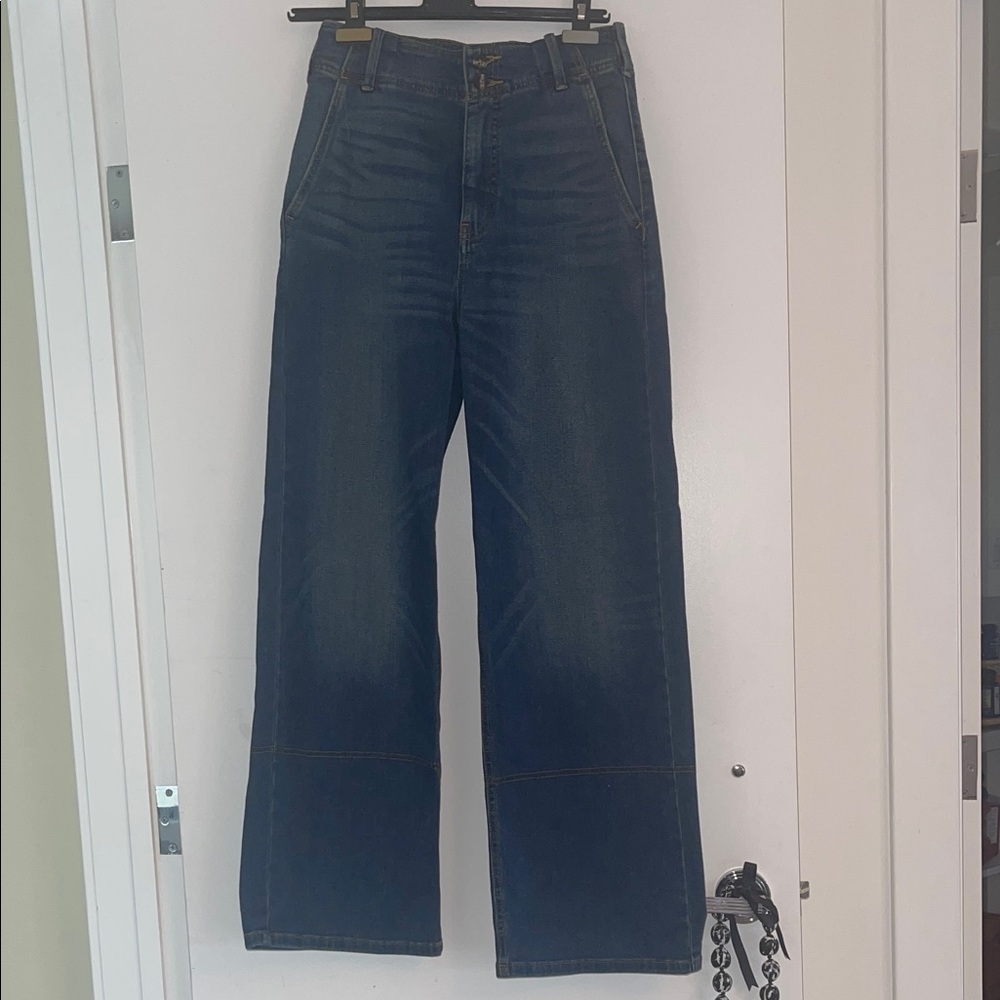 Pilcro Dark Blue Denim Trouser Jeans